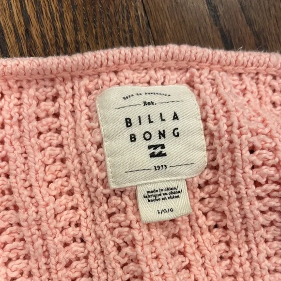 Billabong Soft Pink Knit Kids Bottoms - Picture 2 of 4